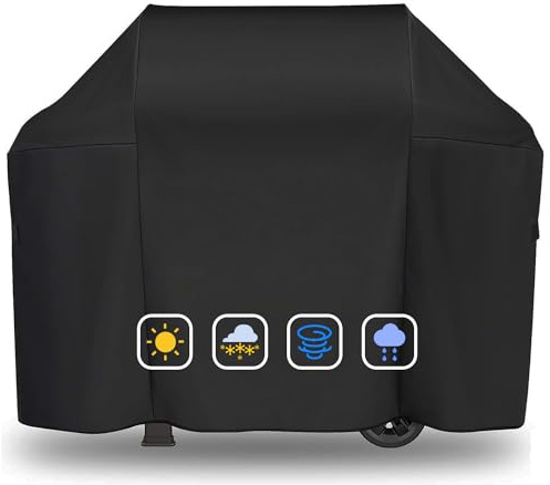 Housse de Barbecue Weber pour Spirit 300 Series, E310, E315, E330, 7106 - 132 cm 600D Oxford - Robuste, Imperméable, Indéchirable et Anti-UV