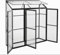 Gegaden Anlehngewächshaus Tomaten Gewächshaus 180x55x190cm Aluminium Beistell-Gewächshaus, Treibhaus Gartenhaus Frühbeet mit Rückwand, Gewächshaus Winterfest Klein, Minigewächshaus, Schwarz