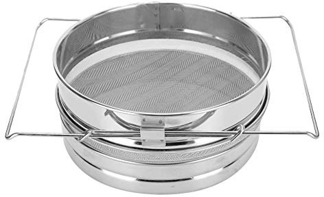 Honig-Doppelsieb, Korrosionsschutz-Honigsieb, sichere hohe Qualität für das Imkerei-Werkzeug Honigsieb