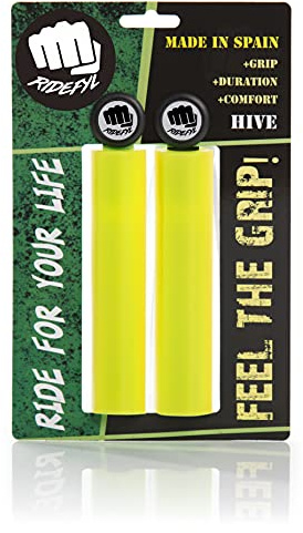 MTB-Griffe - Sechseckige Fahrradlenkergriffe mit RPC-Technologie für Extra Festen Halt und Komfort - Universal & Einfache Montage Fahrradgriffe - Hive Lenkergriffe, 130mm Länge, Ridefyl
