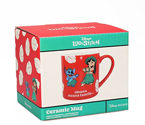 Half Moon Bay - Disney Lilo & Stitch Mug - Ohana - 325ml - Office Mug - Stitch Mug Stitch Gift