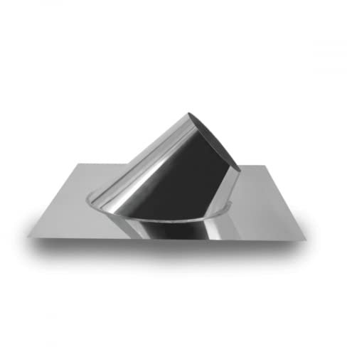 Edelstahlschornstein Dachdurchfuhrung 30-45° aus Aluminium I Zubehör für Kamin und Ofen I ø 200 mm I Dachausstieg I Optimale doppelwandige Isolierung I Für ein ø 130 mm Rohr I Oskar