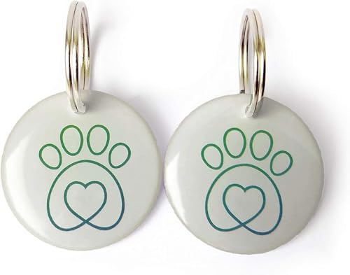 Kompatibel mit Closer Pets Catmate Petmate RFID 2 Stück Ersatzschlüssel Microchip Halskette Medaillons Etiketten Scheibe Schlüssel