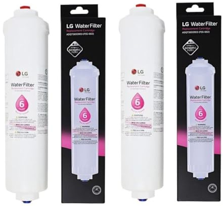 LG ADQ73693901 Lot de 2 cartouches de filtre à eau de rechange pour réfrigérateur