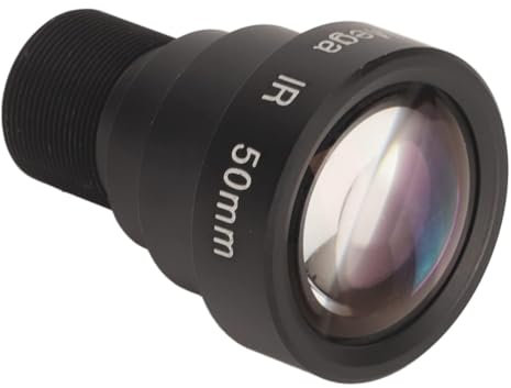 Lentille de placage, 50mm 5MP HD M12 Interface en Alliage d'aluminium HD lentille de placage lentille de Carte Fixe caméra de sécurité CCTV caméra réseau de sécurité Objectif Grand Angle