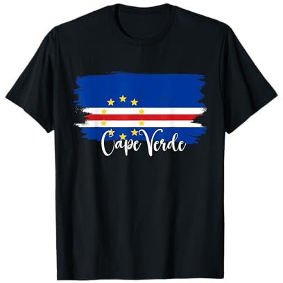 Cape Verde flag tshirt, Cape Verde map, Cape Verde for women T-Shirt