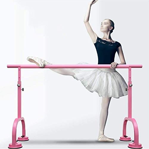 Tanzstange, Ballettstange, Ballettstange, tragbar für Mädchen, Kinder, Heimbar, Ballettstange, verstellbare Größe, Ballett-Stretching-Tanzmobile (Schwarz (2 m) (Schwarz (2 m) (Rosa 2 m)