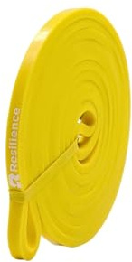 RESILIENCE Bandas de Resistencia, Bandas de dominadas, Calistenia, Dominadas asistidas, Bandas elásticas para Estiramiento, Yoga, Pilates y Fisioterapia, Entrenamiento en casa y Gimnasio. (Amarillo)