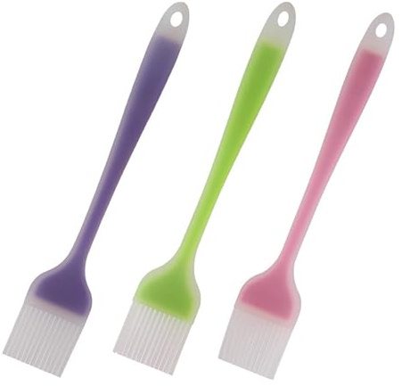 Labbe 3 Pcs Pennello da Cucina in Silicone, Pennelli da Pasticceria, Pennello per Grill Alla Griglia, Spazzola per Alimenti