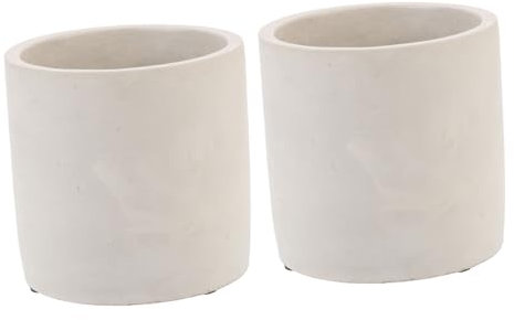 Kisangel 2stücke Zementblumentopf Für Sukkulenten Pack Pflanzentopf Aus Zement Blumentopf Für Zuhause Und Büro Kaktustopf Für Miniaturpflanzen Robuster Und Langlebiger Zementtopf Leicht Zu