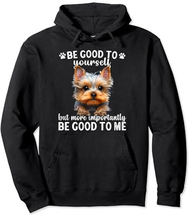 Teacup Yorkie Owner Collar Puppy Yorkshire Terrier Teacup Pullover Hoodie