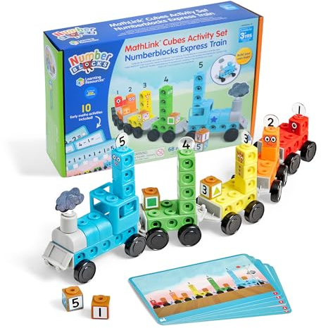 Learning Resources Numberblocks Express Train Activity Set, Ages 3+, Build Numberblocks One to Five, Learn Counting, Addition & Subtraction