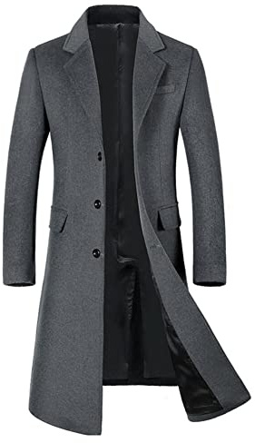 YOUTHUP Abrigo de Lana Invierno para Hombre