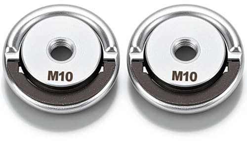 Écrou à Bride pour Meuleuse d'angle, 2PCS Écrou Serrage Rapide M10, électrique Écrous de Verrouillage Accessoire, écrou de Serrage Rapide, Diamètre de 45 Mm, pour Meule