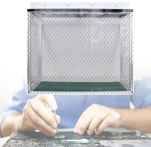 vnmudzeo Banco da Lavoro Senza Polvere in Alluminio, con Cappa A Flusso Laminare Portatile da 100 Livelli di Pulizia, per Lavorare in Camere Bianche, Piantine di Colture di Tessuti O Laboratori