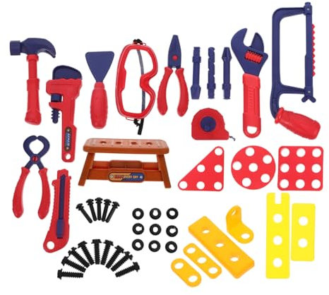 TOYANDONA 1satz Junge Mädchen Werkzeugset Teiliges Spielzeug Für Kleinkinder Lernspielzeug Hand-Augen-koordination Stabiles Kunststoffmaterial Für Rollenspiele Und Kreative Entfaltung