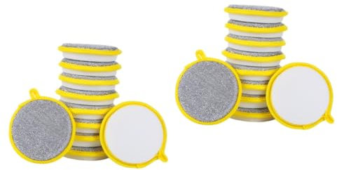 Zerodeko 40piezas Esponjas De Cocina De Doble Cara De Esponjas para Lavar Efectivas para Remover Manchas y Grasa para Limpieza De Utensilios y Superficies