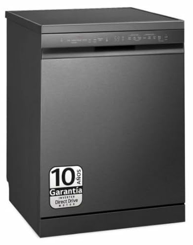 LG Lavavajillas DF365FMS.ABMQEES Negro 60 cm