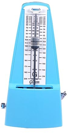 JOINPAYA Mechanisches Metronom mit Präzisem Timing und Hörbarem Klick Himmelblau für Klavier und Gitarre Keine Batterie Erforderlich Robust und Langlebig