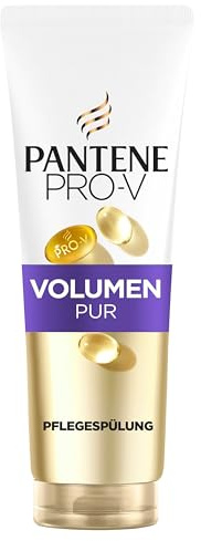 Pantene Pro-V Volumen Pur Pflegespülung 350ml für Feines, Plattes Haar | Stärkt & Regeneriert das Haar, Mehr Fülle & Glanz, mit Pro-Vitamin B5 & Nährstoff-Formel, Active Nutri-Plex