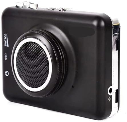 Reproductor de casete Walkman Reproductor de casete portátil retro altavoz múltiples métodos de fuente de alimentación digitaliza música de casete a función MP3, sonido perfecto compañero para los