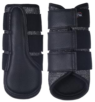 HKM Glitter Mesh Style Gamaschen, Schwarz, L