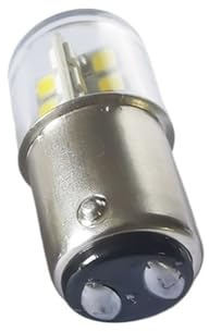Fengyan Home Bulbs, Pack of 20, LED Refrigerator Light Bulb 2W T16 B15S/B15D AC85-265V 16 * 37MM Chandelier Crystal Lamps Household Lamp(White 6500K,B15D AC85-265V)