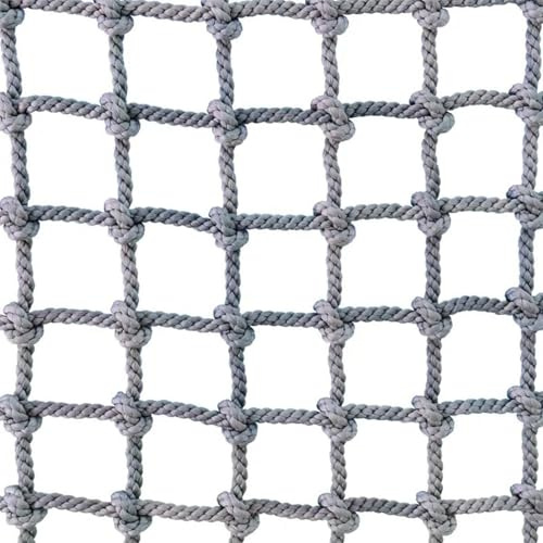 Kletternetz Klettern Kinder Outdoor Indoor Strickleiter Kletterwand Kinderzimmer Schutznetz Seilnetz Kletternetz Hanfnetz für Spielplatz, Schnurstärke 10 mm, Maschenweite 15x15 cm(150cm,100cm)