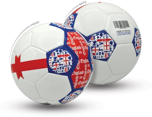 NINE England Mini Ball - Country Edition | Airless Toy Football | Lightweight PU Toy Ball for Kids Indoor & Outdoor Play, Sports Training