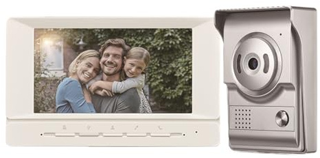 WAFOHSR 7-Zoll-TFT-LCD-Kabel-Video-Gegensprechanlage, Türklingelsystem for Zuhause, Nachtsicht, Außenkamera, Tür Zwei Wege Audio