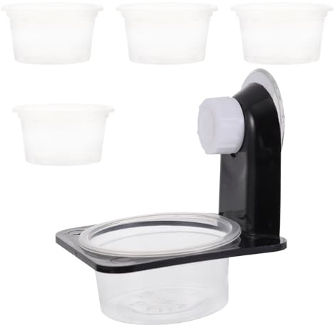 Abaodam Bol Alimentation Reptile Ventouse Capacité Importante Eau et Nourriture Bol Plastique pour Terrarium Bassin Multifonction pour Reptiles Facile à Nettoyer et Installer