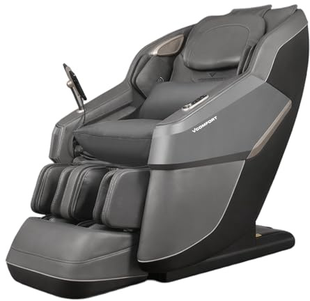 VComfortUK MediFit Pro Max 3D Full Body SL-Track Zero Gravity Massage Chair with Soft 3D Rollers, Air Compression & Smart Control Panel - 2026 addition (Dark Grey)