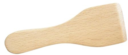 BIUDECO Spatules en Bois de Hêtre Antiadhésives, Lot de 4 Petites Pelles à Beurre 12,5 Cm, Résistantes la Chaleur, Cuisine et Pâtisserie, Usage Domestique et Cuisson sur Revêtements