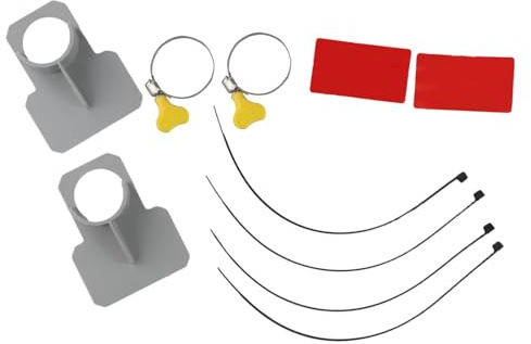 EasyByMall Schwimmbadschlauchhalter Halterung Halterungen für oberirdische Pools - 30-38mm Durchmesser ABS Rohrbefestigungshalterungen, 2 Set