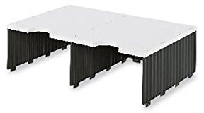 Styro Papier- und Dokumentenablage styrodoc duo Aufbaueinheit 2 Fächer Jumbo schwarz/schwarz
