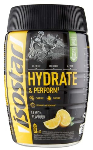 Isostad HYDRATE & PERFORM LIMONE, Preparato in polvere per bevanda isotonica, Con elettroliti e carboidrati selezionati, Ideale per lo sport e l'esercizio fisico prolungato, 400 gr