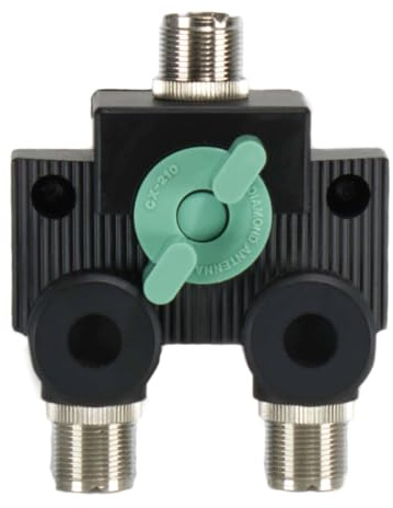 Diamond Antenna CX-210A Heavy-Duty Wideband Coax Switch Original High-Performance Two-Position Antenna Selector for HF VHF UHF Radios, Durable Low-Loss Coax Switch for Amateur Ham Radio Stations