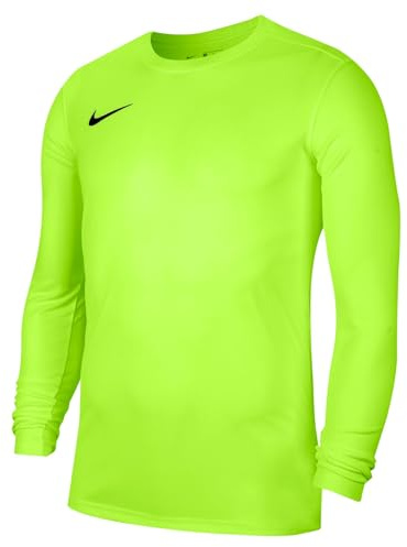 Nike Maglie da Calcio Unisex Bambino Long Sleeve Top Nk DF Park VII, Volt, Nero, BV6740-702, S