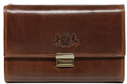 SID & VAIN Porte-Monnaie Serveur Cuir véritable Lou Portefeuille de Serveur Grand pour Hommes et Femmes Porte-Monnaie de Serveur Marron