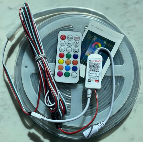 online-leds Mains 8M Magic Dream Chasing Flag Pole LED Light Strip – Waterproof Lighting Kit with IR Remote/Bluetooth Controlled Over 300 Settings – Dream Chasing Caravan Flagpole Lights