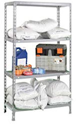 Simonrack - Étagère métallique 4 niveaux - 1500 x 1100 x 300 mm - KIT ECOCLICK SUPERPLUS - Galvanisé