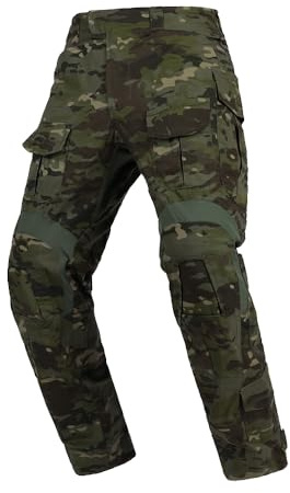 emersongear Gen3 Paintballhose mit Knieschützer, Militär-Kampfhose, Armee-Airsoft-Kampfhose, BDU Hosen, Shirts, Multicam Tropic, Mittel