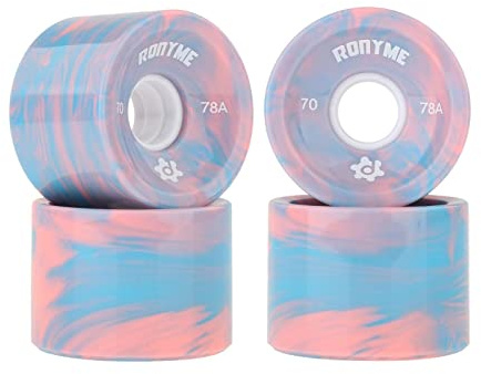 MagiDeal 4X Ronyme 78A Roues de Planche À roulettes Remplacement 70X51mm Longboard Pièces, Multi