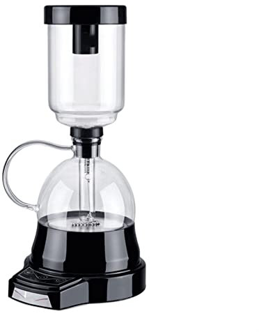 TEmkin Macchina da caffè elettrica Caffettiera a sifone 3 Tazze Macchina da caffè sottovuoto Brewer tè a Goccia Sifone Pentola in Vetro Filtro Macchina per caffè Espresso
