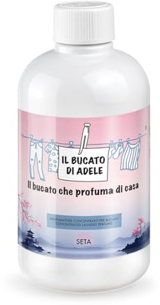 IL BUCATO DI ADELE il bucato che profuma di casa | Profumatore Bucato Lavatrice, Fragranza Seta, 500 ml
