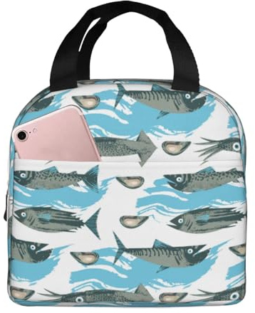 Bolsas de almuerzo aisladas para hombres y mujeres, bolsa térmica suave con aislamiento para viajes, a prueba de agua, lonchera pequeña para adultos, para hombres y mujeres, bolsa de almuerzo para