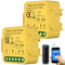 Lot de 2 modules d'interrupteur de volet roulant WiFi intelligent : module de commutateur de volet roulant WiFi Tuya 2,4 GHz Alexa Smart commande de volet roulant, contrôle par application, minuterie