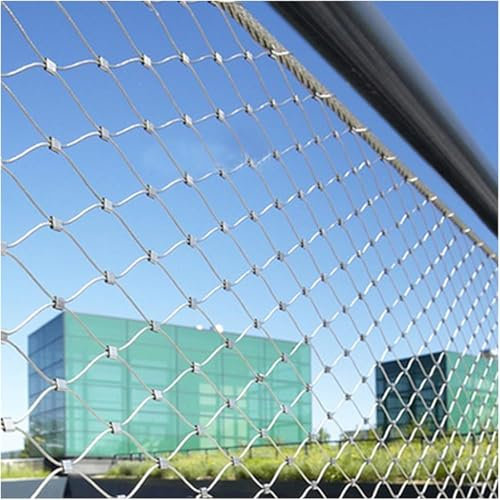 SSDDLZEQ 304 Edelstahlseilgeflecht, Flexibles Edelstahlseilgeflecht, Zookäfig-Drahtseil-Schutznetz, Sicherheitsnetz (Größe: L2 x B7 m)