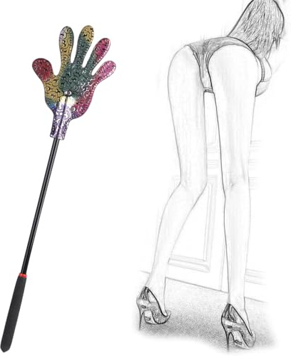 Leder Peitsche für BDSM Spanking Peitsche Reitpeitsche Erotik Fetisch-Handgefertigte Reitpeitsche für Erwachsene SM-Spiele Cosplay-Spanking Peitsche Flogger Paddel