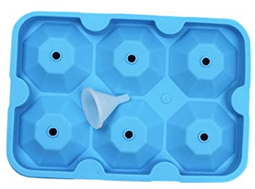 PHENOFICE Eisröhrenform Mit Mulden Silikon-eisform in Diamantform Kühlschrank-eisform Eiswürfelform Für Lebensmittelechtes Eis Platzsparend Und Einfach Zu Reinigen
